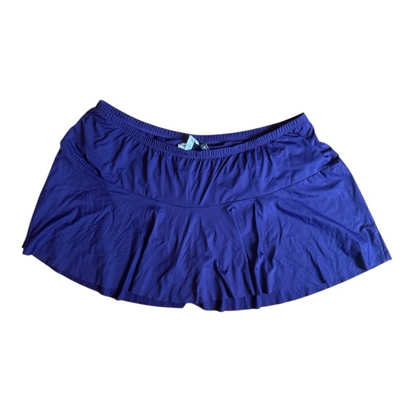 Ralph Lauren Blue Skater Ruched Bikini bottom - Picture 1 of 4
